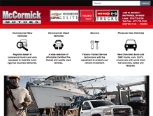 Tablet Screenshot of mccormickmotors.com